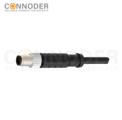 M5 Sensor Connecting Cables Straight Overmolded Cable,UL, PUR, black,Solder Connection,A code