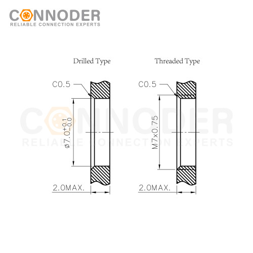 Wholesale M5 Female 3 Pin Circular Connector | Board Rear Mount Female Socket PCB Style, Solder, Front Fastened
