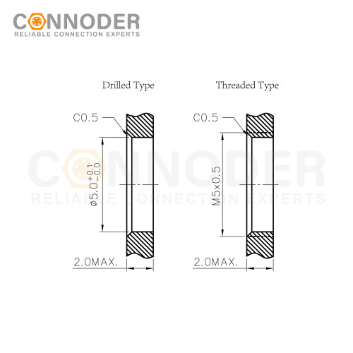 Wholesale M5 Male Circular Connector | Panel Mount,Solder Connection, Rear Fastened