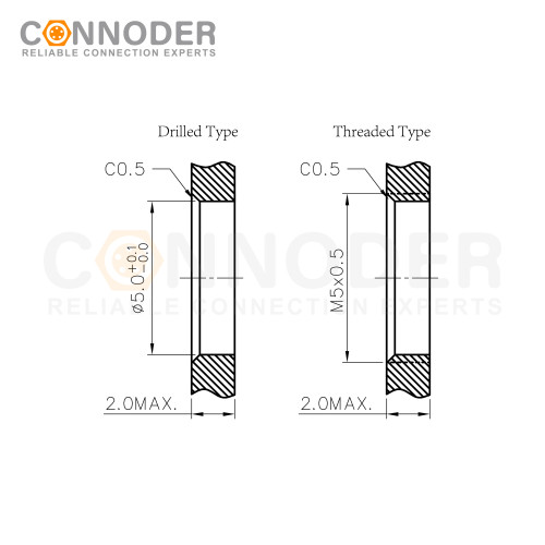 Wholesale M5 Male Circular Connector | Panel Mount,Solder Connectio, Front Fastened