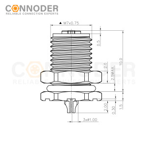Wholesale M5 Female Circular Connector | Panel Mount,Solder Connectio, Front Fastened