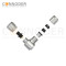 M9 Circular Connector Female End, Bent Pin Type, All - metal Shell, 2 - 8P, Wire - soldering Type