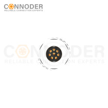 M9 connecting cable, male end (wire - end style), 2 - 8P, wire - soldering type