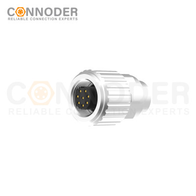 M9 connecting cable, female end (wire - end style), 2 - 8P, wire - soldering type