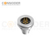 M9 circular connector male end, panel - type, rear - panel mounting, 2 - 8P wire - soldering type, M12x0.5