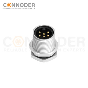 7/8 circular connector male panel - type, rear - panel installation, 3 - 6 cores, plug - in board style, 7/8 - 16UNF