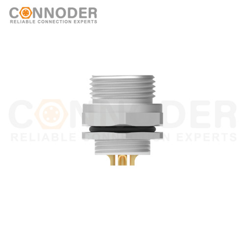 7/8 circular connector male panel - type front - panel installation, 3 - 6 cores wire - welding type, 7/8 - 16UNF