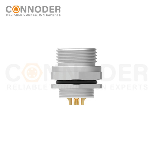 7/8 circular connector male panel - type front - panel installation, 3 - 6 cores wire - welding type, 7/8 - 16UNF