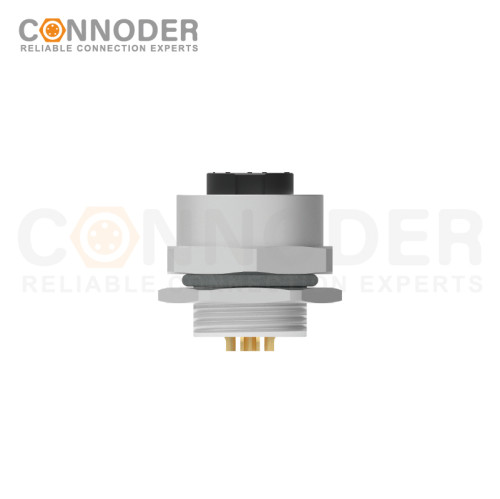 7/8 circular connector female panel - type, front - panel installation, 3 - 6 cores, wire - welding style, 7/8 - 16UNF