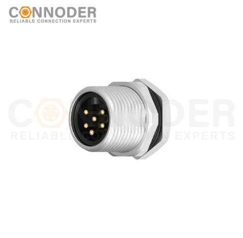 7/8 circular connector male panel - type, rear - panel installation, 3 - 6 cores, wire - welding style, 7/8 - 16UNF
