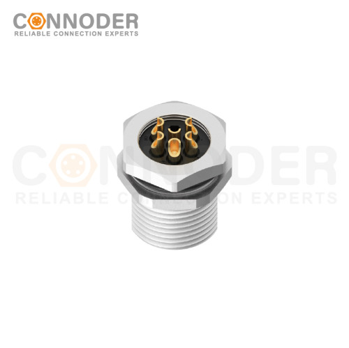 7/8 circular connector male panel - type, rear - panel installation, 3 - 6 cores, wire - welding style, 7/8 - 16UNF