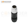 7/8 circular connector male, straight type, plastic - assembled, 3 - 6 cores, screw - type, 7/8 - 16UNF