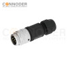 7/8 circular connector male, straight type, plastic - assembled, 3 - 6 cores, screw - type, 7/8 - 16UNF