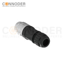 7/8 circular connector male, straight type, plastic - assembled, 3 - 6 cores, screw - type, 7/8 - 16UNF