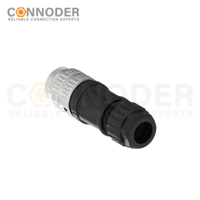 7/8 circular connector male, straight type, plastic - assembled, 3 - 6 cores, screw - type, 7/8 - 16UNF