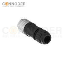 7/8 circular connector female, straight type, plastic - assembled, 3 - 6 cores, screw - type, 7/8 - 16UNF
