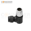 7/8 circular connector male, bent type, plastic - assembled, 3 - 6 cores, screw - type, 7/8 - 16UNF
