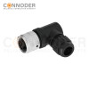 7/8 circular connector female, bent type, plastic - assembled, 3 - 6 cores, screw - type, 7/8 - 16UNF