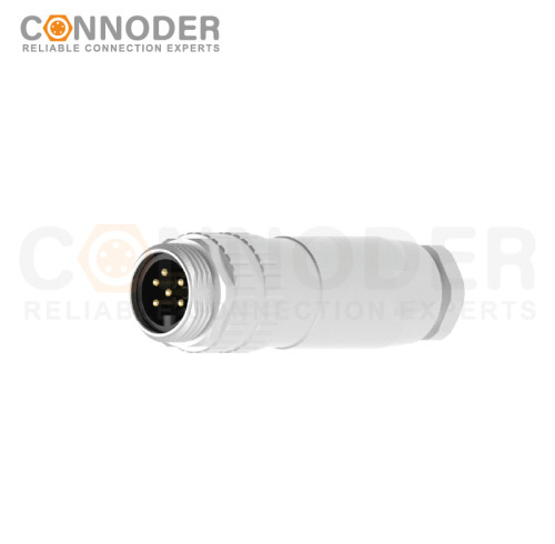 7/8 circular connector male, straight type, metal - assembled, with 3 - 6 cores, screw - type, 7/8 - 16UNF