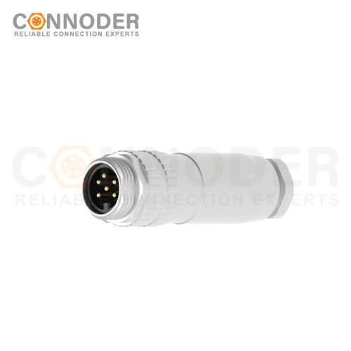 7/8 circular connector male, straight type, metal - assembled, with 3 - 6 cores, screw - type, 7/8 - 16UNF