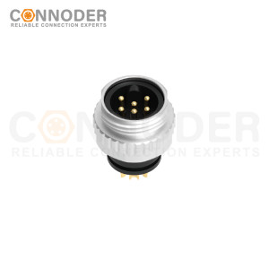 7/8 circular pre - molded plug connector, 3/4/5/6 PIN male, wire - welding type