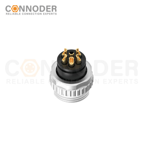 7/8 circular pre - molded plug connector, 3/4/5/6 PIN male, wire - welding type