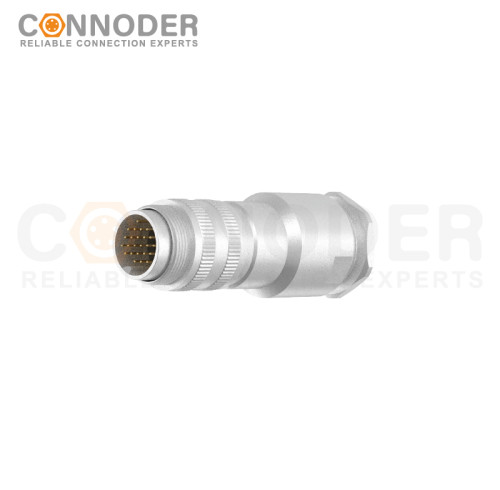 M16 circular connector male end - full metal housing, M16×0.75, PG13.5
