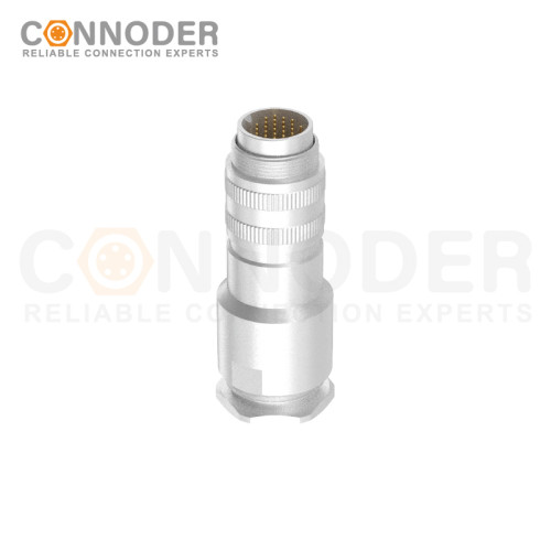 M16 circular connector male end - full metal housing, M16×0.75, PG13.5