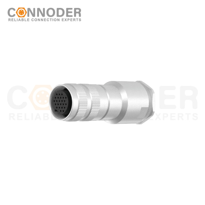M16 circular connector female end - full metal housing, M16×0.75, PG13.5