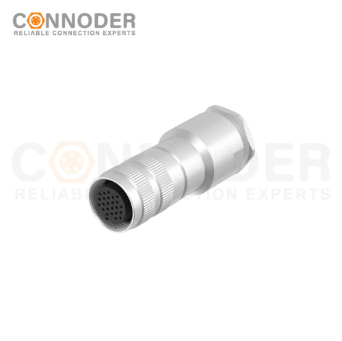 M16 circular connector female end - full metal housing, M16×0.75, PG13.5
