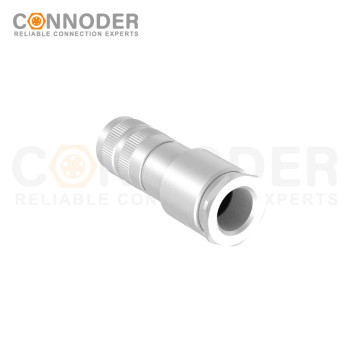 M16 circular connector female end - full metal housing, M16×0.75, PG13.5