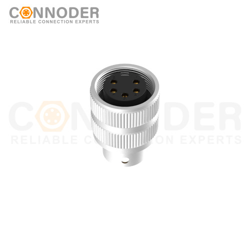 M16 connector right - angled pre - molded plug, 2 - 24 cores, female, long - welding type