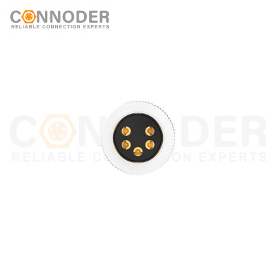 M16 connector right - angled pre - molded plug, 2 - 24 cores, female, long - welding type