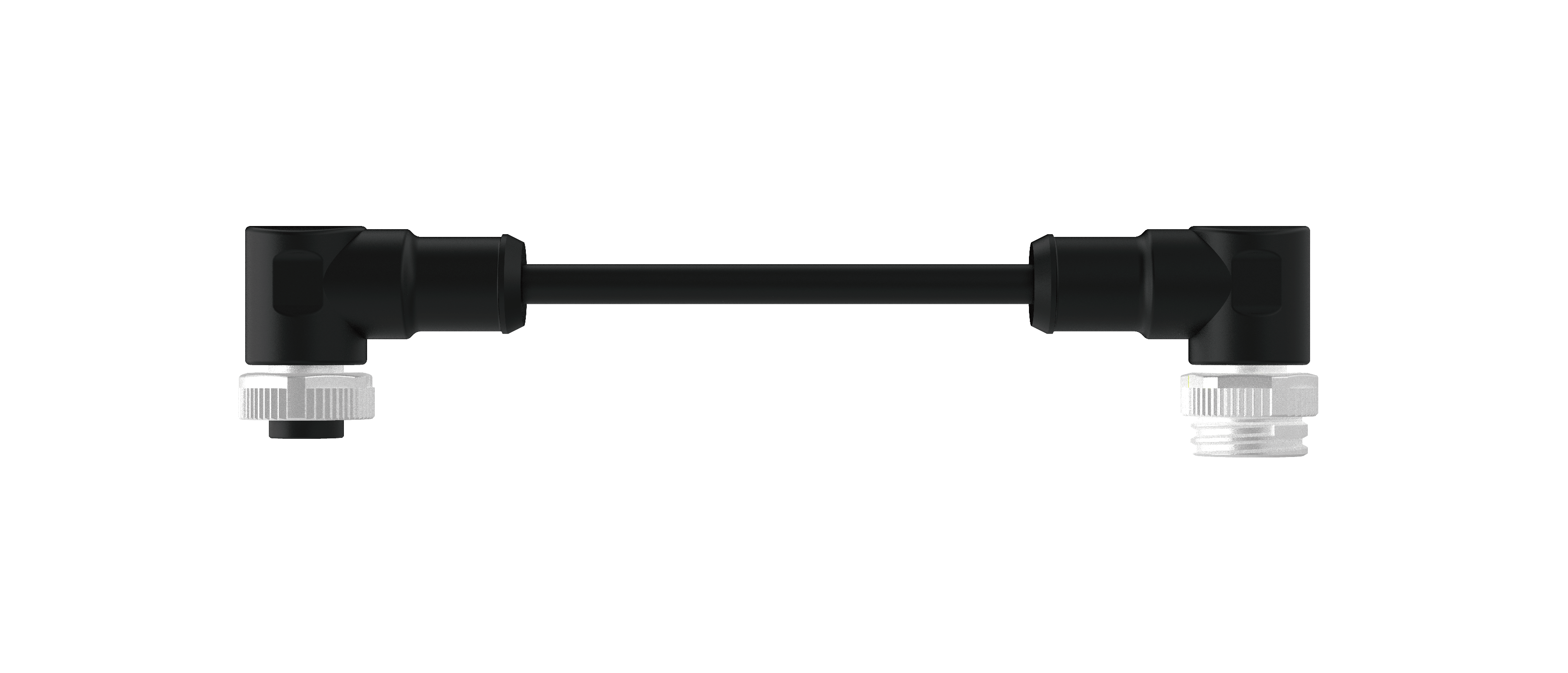 Female angled Male angled eight sevenths cable