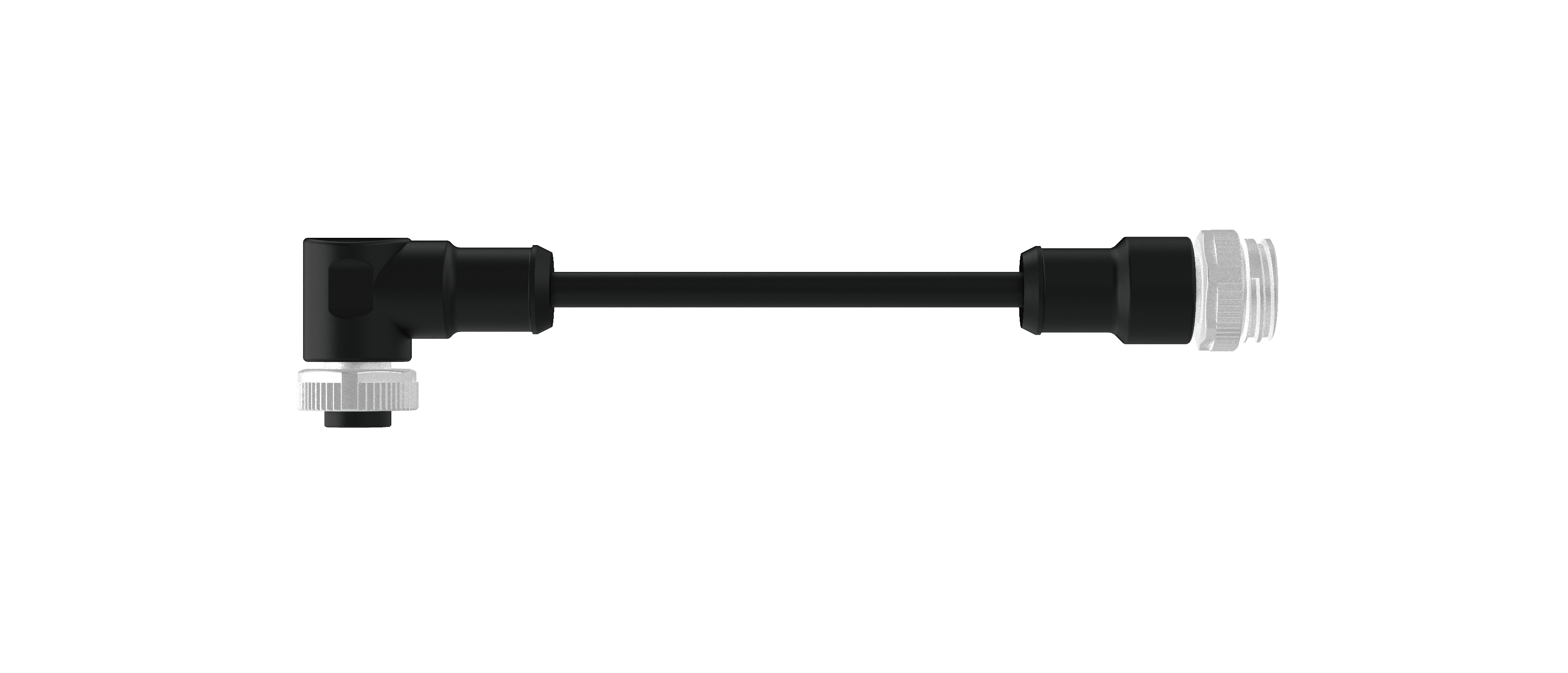 Female angled Male straight eight sevenths cable