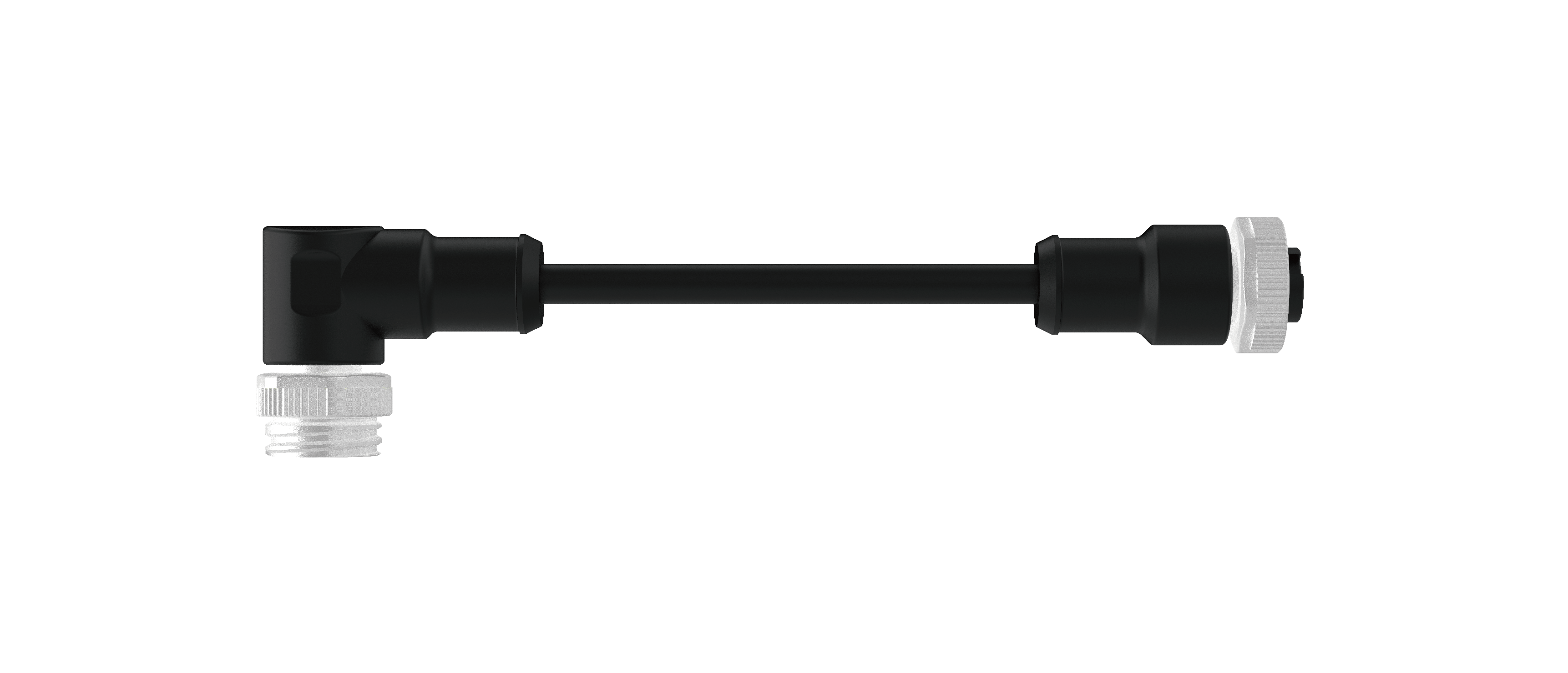 Female straight Male angled eight sevenths cable,