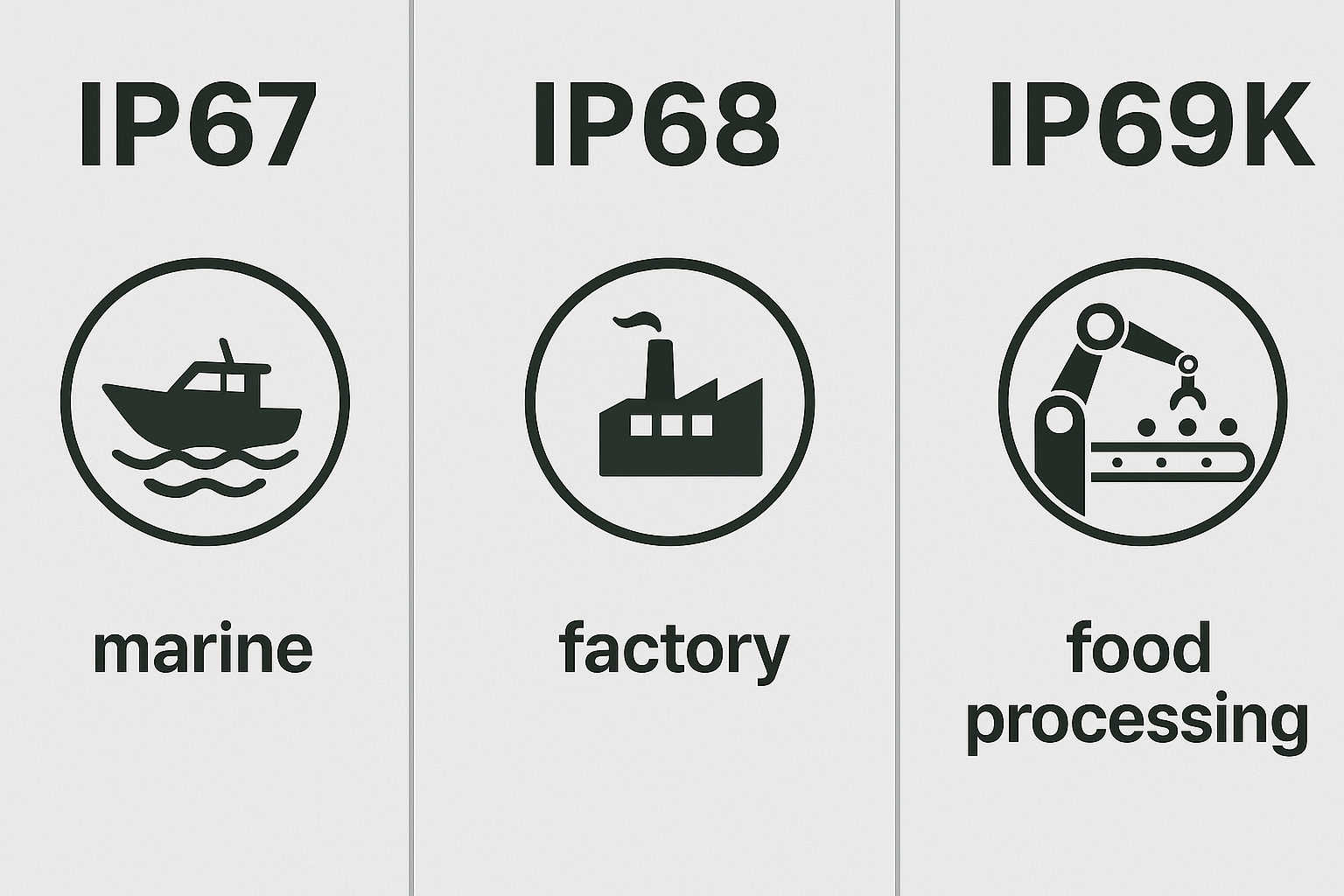Waterproof circular connectors in marine, solar, and industrial environments