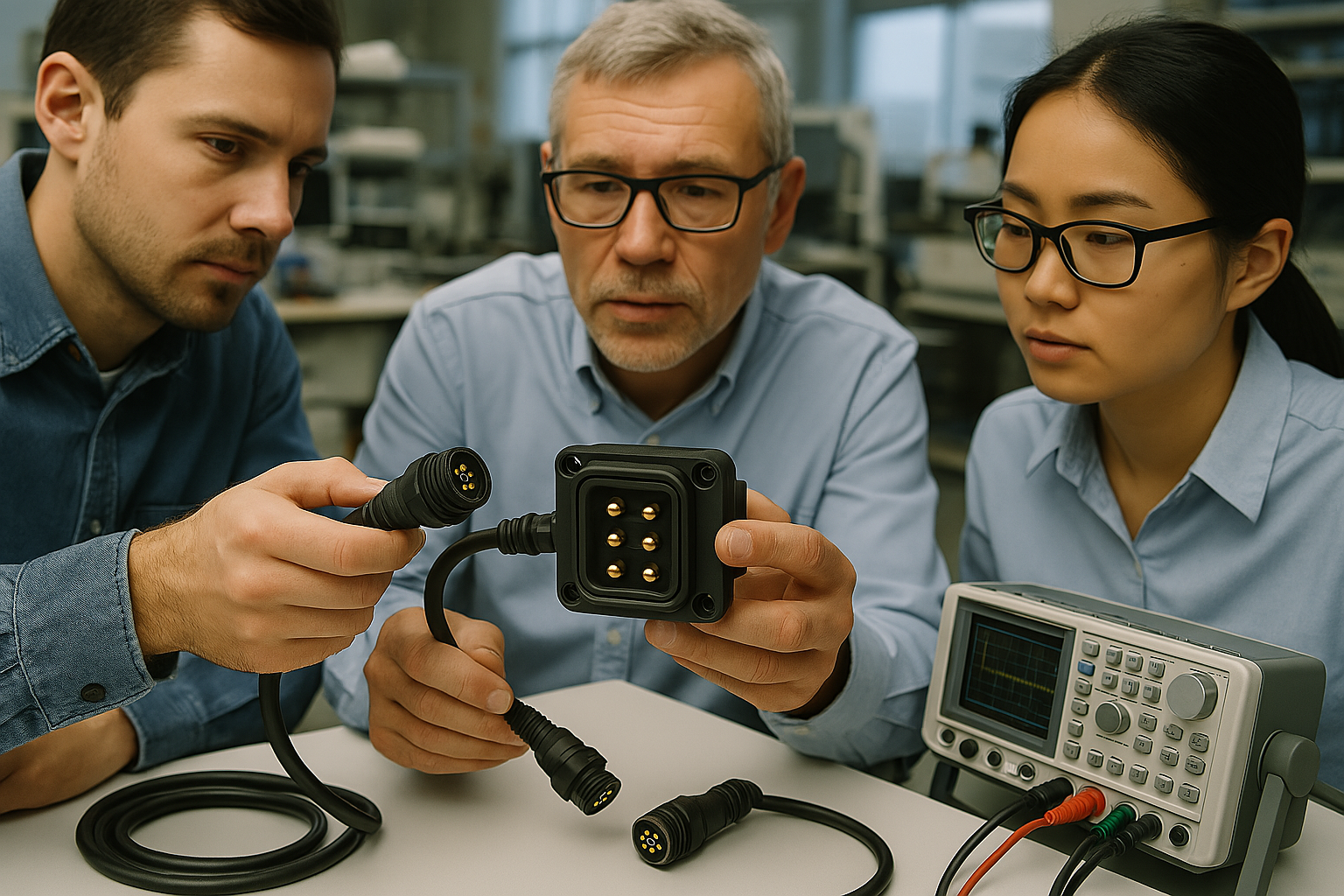 Connectors in use in industrial environment