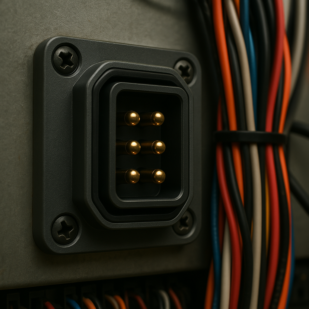 Connoder rectangular flange socket