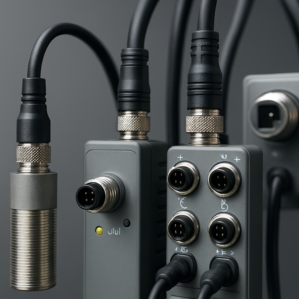 Industrial automation system with M12 connectors