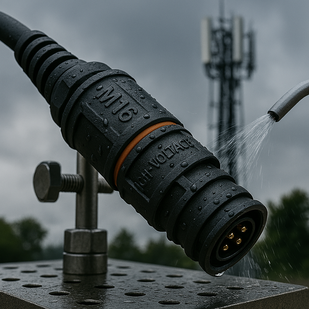 M16 connector waterproof outdoor sealing