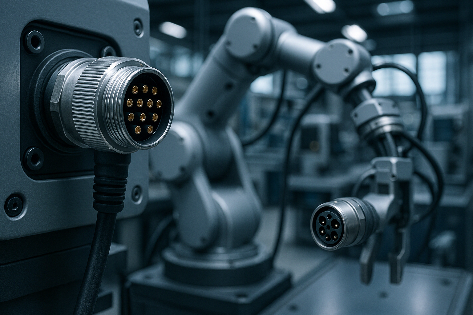 M16 connectors in industrial robotics