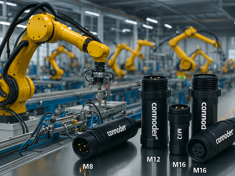 The application of different types of connectors in industrial automation