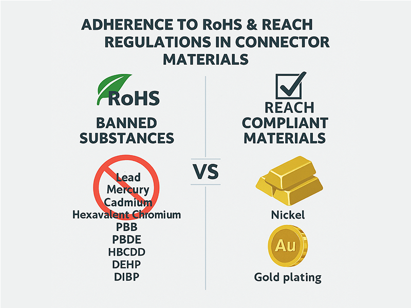 RoHS and REACH regulations impacting M16 circular connector materials