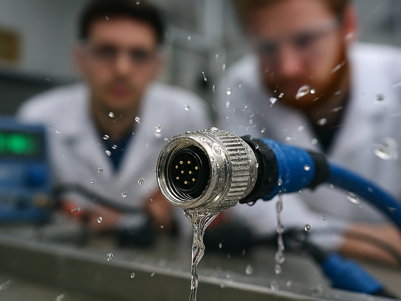 M16 circular connector moisture-proof test