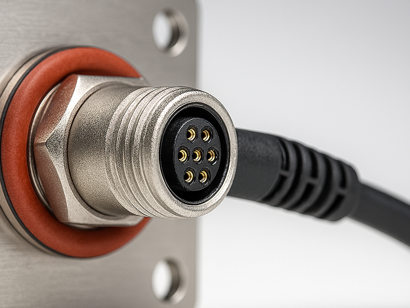M16 circular connector interconnection