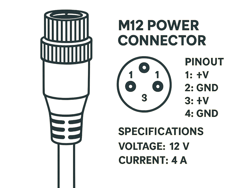 Technology of Pin Arrangement and Specifications for M12 Power Connectors