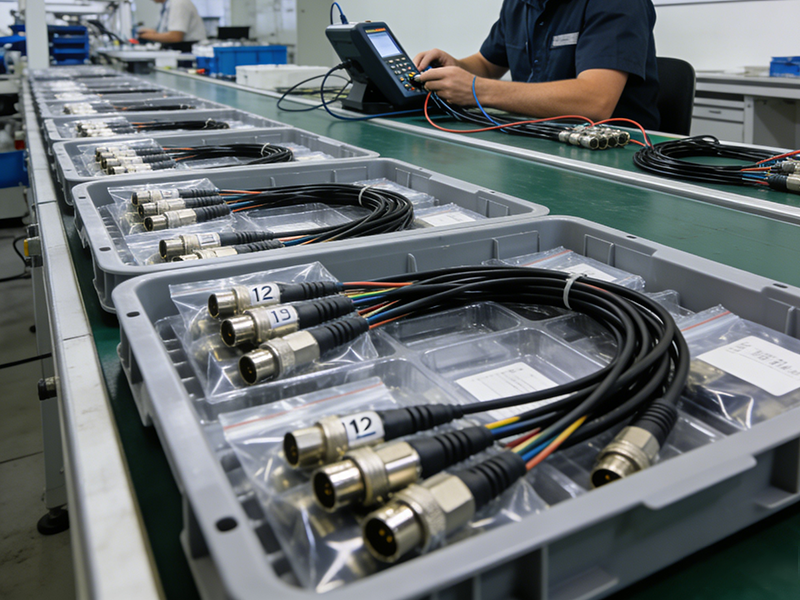 M12 data transmission cable harness