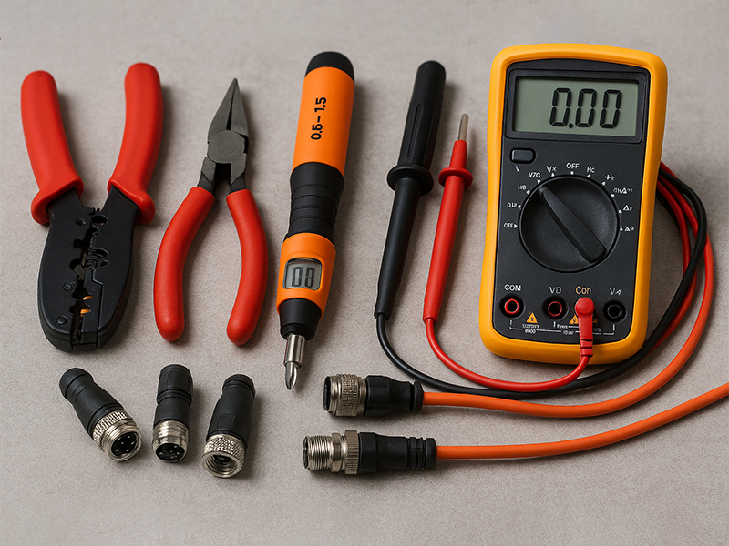 M12 circular connector installation tools