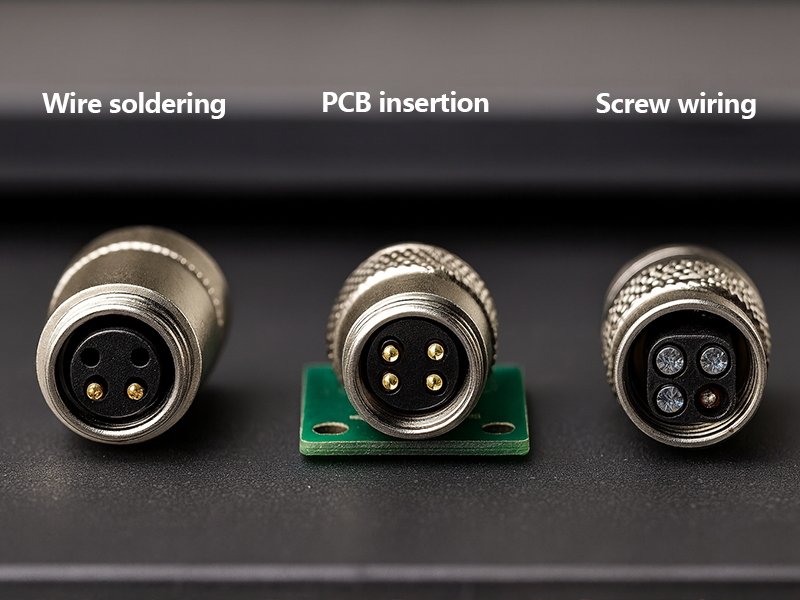 Three wiring methods of M9 circular connectors